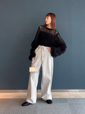 「アイテム（財布）」を使った、古木　千尋さん（レディース・152cm）の冬コーディネート