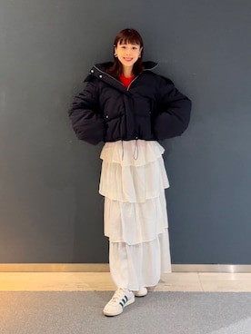 「スカートコーデ」｜古木　千尋さん（レディース・152cm）の冬コーディネート