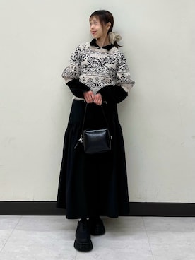 古木　千尋さん（レディース・152cm）の冬コーディネート