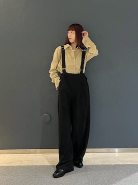 「KBF（ケイビーエフ）のアイテム（パンツ）」を使った、古木　千尋さん（レディース・152cm）の夏コーディネート
