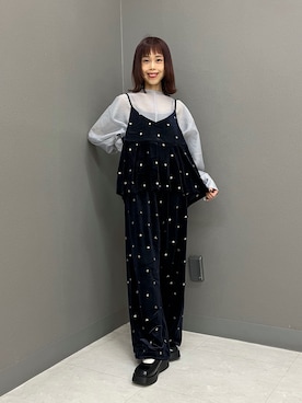 「KBF（ケイビーエフ）のアイテム（キャミソール）」を使った、古木　千尋さん（レディース・152cm）の夏コーディネート