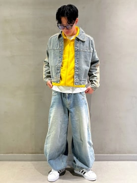 「アイテム（ジャージ）」を使った、AFさん（メンズ・170cm）の秋コーディネート