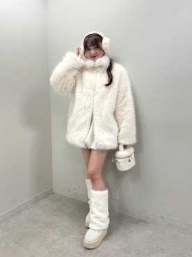 「アイテム（その他アウター）」を使った、hanaさん（レディース・160cm）の冬コーディネート