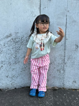 「p.premier（ピードットプルミエ）のアイテム」を使った、はるはるさん（キッズ・90cm）の春コーディネート