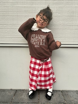はるはるさん（キッズ・90cm）の冬コーディネート