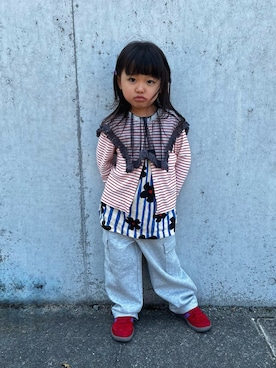 「MARKEY'S（マーキーズ）のアイテム」を使った、はるはるさん（キッズ・90cm）の春コーディネート