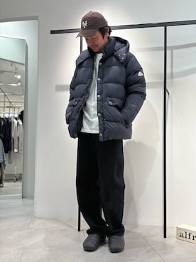 「アイテム（スリッポン）」を使った、すださん（メンズ・180cm）の秋コーディネート