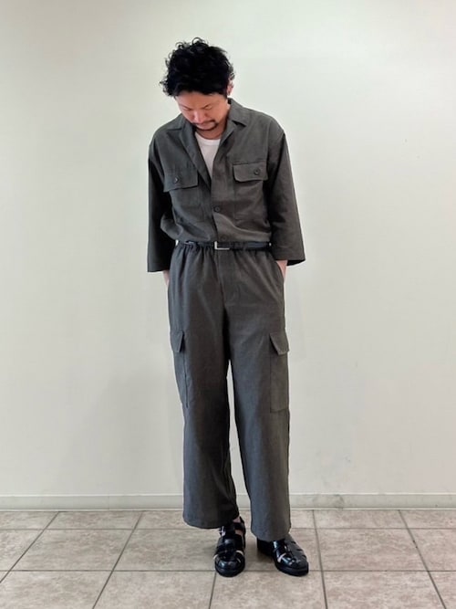 Loose カーゴパンツ ドレープモード ワイドタックカーゴパンツ