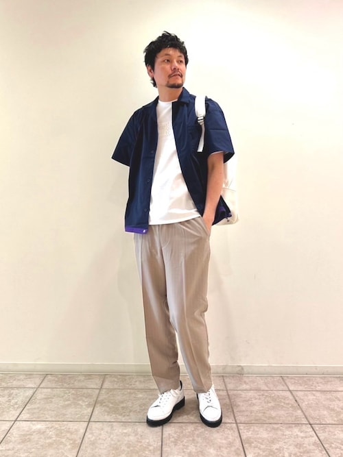 セール】【ストライプ】ワイド テーパードパンツ（その他パンツ