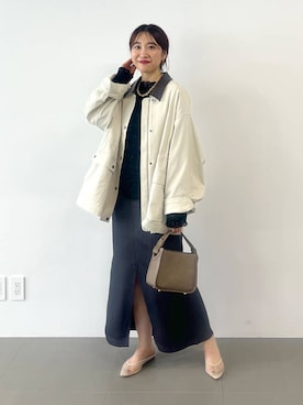 「骨格ナチュラル」｜RIONさん（レディース・162cm）の秋コーディネート