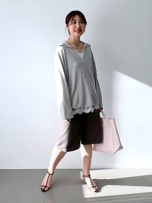 リネンライクシャンタンハーフパンツ<セットアップ対応>（その他パンツ 