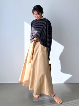 「BABYLONE（バビロン）のアイテム」を使った、RIONさん（レディース・162cm）の春コーディネート