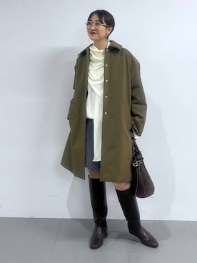 「アイテム（ナイロンジャケット）」を使った、RIONさん（レディース・162cm）の秋コーディネート