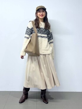 「BABYLONE（バビロン）のアイテム」を使った、RIONさん（レディース・162cm）の秋コーディネート