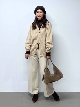 「BABYLONE（バビロン）のアイテム」を使った、RIONさん（レディース・162cm）の秋コーディネート