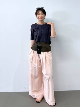 「BABYLONE（バビロン）のアイテム」を使った、RIONさん（レディース・162cm）の春コーディネート