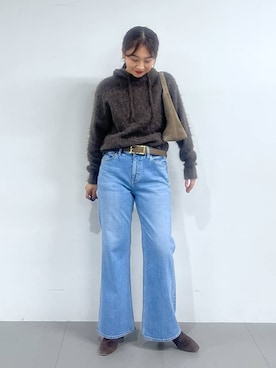 「RED CARD TOKYO（レッドカード）のアイテム」を使った、RIONさん（レディース・162cm）の冬コーディネート