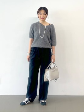 「アイテム（バングル/リストバンド）」を使った、RIONさん（レディース・162cm）の夏コーディネート