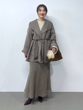 「BABYLONE（バビロン）のアイテム」を使った、RIONさん（レディース・162cm）の秋コーディネート