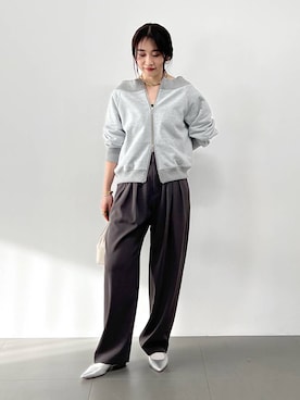 「BRIE LEON（ブリーレオン）のアイテム」を使った、RIONさん（レディース・162cm）の冬コーディネート