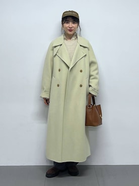 「アイテム（チュニック）」を使った、RIONさん（レディース・162cm）の冬コーディネート