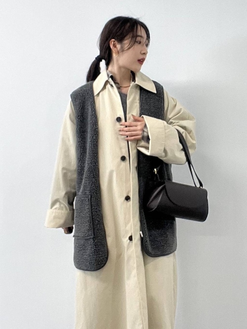 【CHLOE】BIG Sale★ COTTON GABARDINE ロングトレンチコート Chloé コットンギャバジン製ハイネック ロングトレンチコート