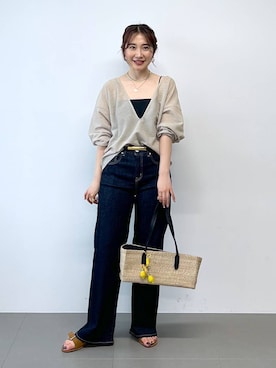 「RED CARD TOKYO（レッドカード）のアイテム」を使った、RIONさん（レディース・162cm）の夏コーディネート