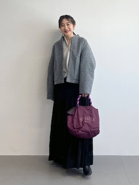 「BABYLONE（バビロン）のアイテム（スカート）」を使った、RIONさん（レディース・162cm）の秋コーディネート