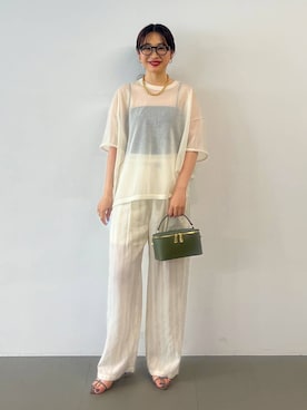 「リラックス」｜RIONさん（レディース・162cm）の夏コーディネート