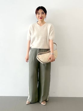 「骨格ナチュラル」｜RIONさん（レディース・162cm）の夏コーディネート