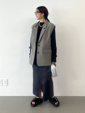「アイテム（その他アウター）」を使った、RIONさん（レディース・162cm）の夏コーディネート