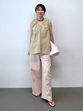 「BABYLONE（バビロン）のアイテム」を使った、RIONさん（レディース・162cm）の春コーディネート