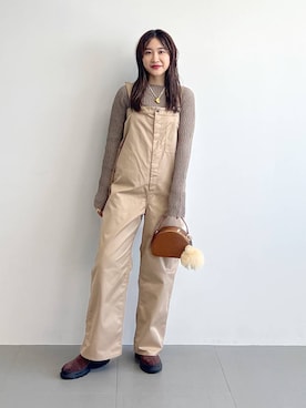 「MOHI（モヒ）のアイテム（ブーツ）」を使った、RIONさん（レディース・162cm）の秋コーディネート