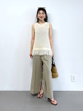 「beej（ビージ）のアイテム」を使った、RIONさん（レディース・162cm）の春コーディネート