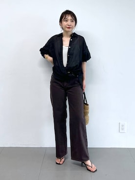 「beej（ビージ）のアイテム」を使った、RIONさん（レディース・162cm）の春コーディネート