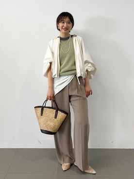 「BABYLONE（バビロン）のアイテム」を使った、RIONさん（レディース・162cm）の春コーディネート