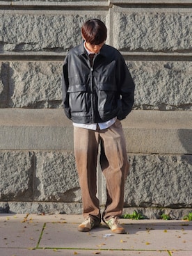 「RAGEBLUE（レイジブルー）のアイテム」を使った、taiさん（メンズ・175cm）の秋コーディネート