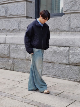 「アイテム（ダウンジャケット/コート）」を使った、taiさん（メンズ・175cm）の秋コーディネート