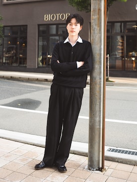 「HARUTA（ハルタ）のHARUTA　ハルタ　本革ローファー3E　906（ローファー）」を使った、MASA さん（メンズ・184cm）の夏コーディネート
