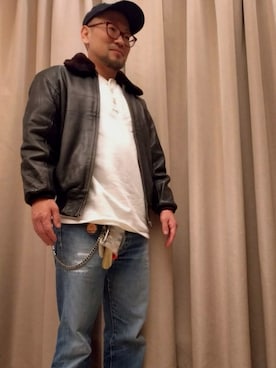 「アイテム（スウェット）」を使った、monk_hair_designさん（メンズ・160cm）の秋コーディネート