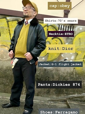 「アイテム（フォーマルスーツ/小物）」を使った、monk_hair_designさん（メンズ・160cm）の冬コーディネート