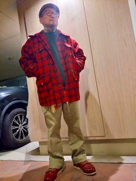 「Dickies（ディッキーズ）のアイテム（パンツ）」を使った、monk_hair_designさん（メンズ・160cm）の冬コーディネート