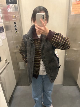 「アイテム（パンツ）」を使った、あかねさん（レディース・153cm・10代）の秋コーディネート