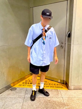 「アイテム（レッグウェア）」を使った、Ryさん（メンズ・175cm）の夏コーディネート