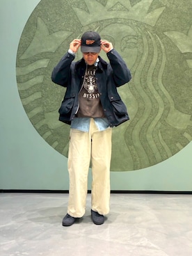 「B.C STOCK（ベーセーストック）のアイテム」を使った、Ryさん（メンズ・175cm）の春コーディネート