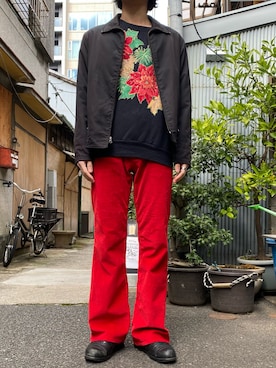「SAS（エスエーエス）のアイテム（スニーカー）」を使った、saku vanpeltさん（メンズ・171cm）の冬コーディネート