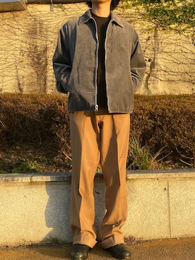 「SAS（エスエーエス）のアイテム（スニーカー）」を使った、saku vanpeltさん（メンズ・171cm）の冬コーディネート