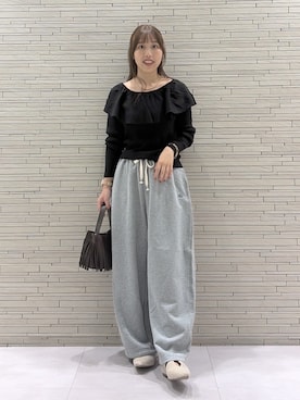 「DouDou（ドゥドゥ）のアイテム（パンツ）」を使った、doudousoraさん（レディース・158cm）の秋コーディネート
