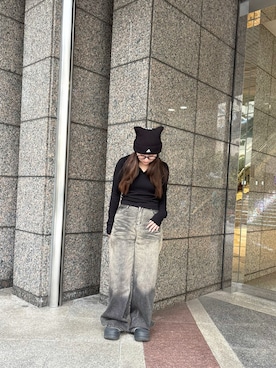 momoさん（レディース・150cm）の冬コーディネート