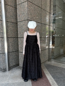 「アイテム（ハンチング/ベレー帽）」を使った、ももかさん（レディース・150cm）の夏コーディネート
